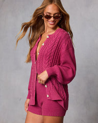 Serene Cable Knit Cardigan