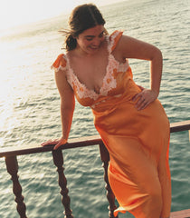 FIONA DRESS -- TANGERINE
