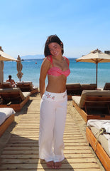 9.0 Swim Bianca Red Stripe Bikini Top