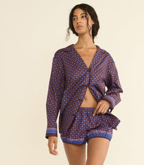 MAURISE TOP -- MENORCA FOULARD