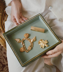 DÔEN & TROVE SMALL JEWELRY TRAY -- OLIVE GREEN