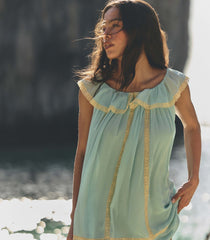 SUZETTE DRESS -- PALE WISTERIA