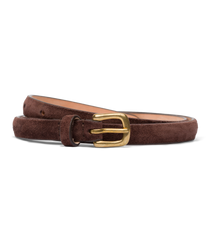 ZAZA BELT -- EQUESTRIAN BROWN SUEDE