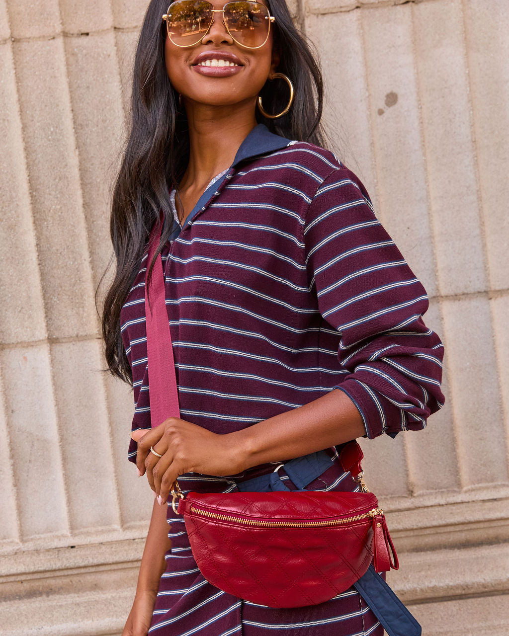 Jenny Faux Leather Belt Bag