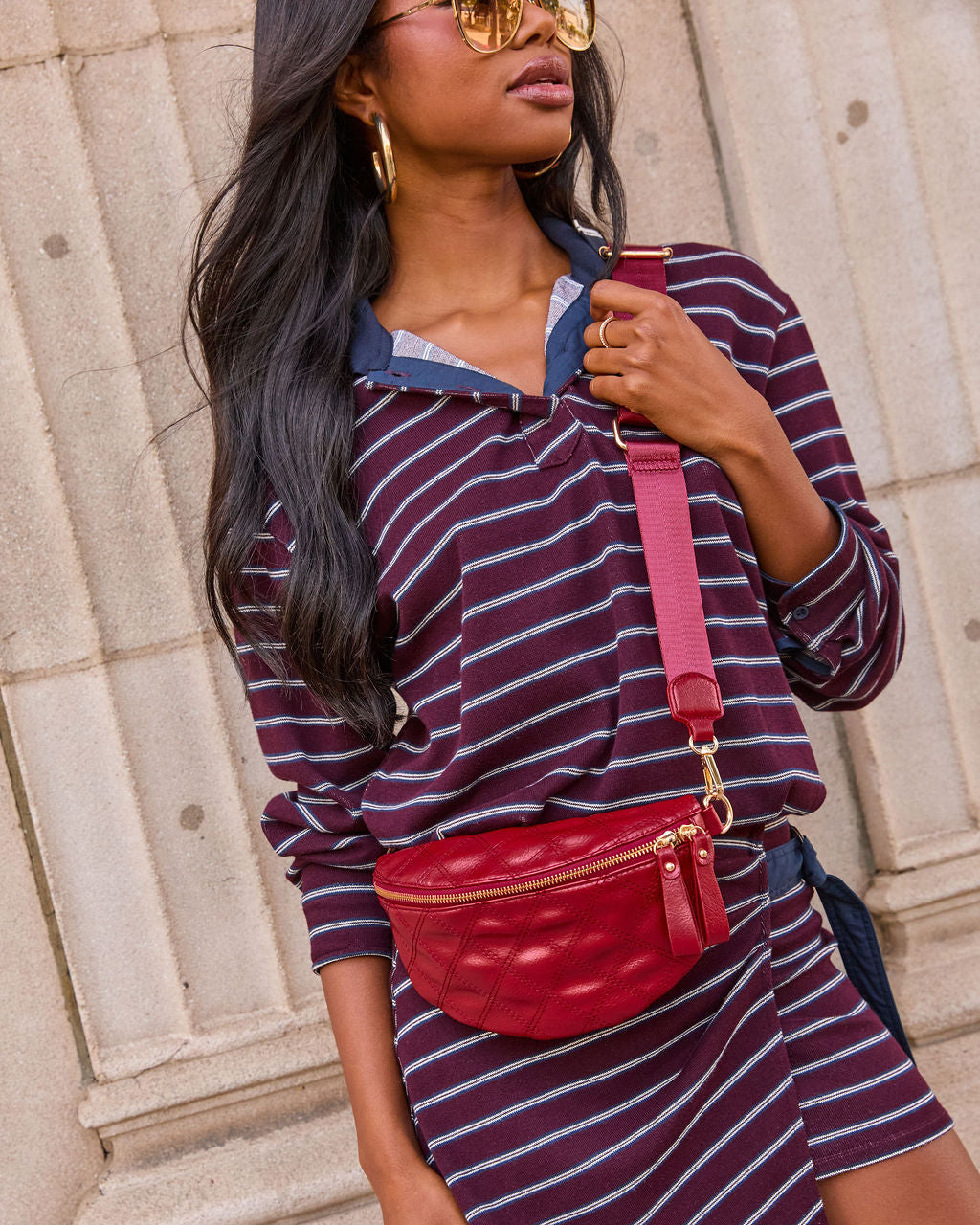 Jenny Faux Leather Belt Bag