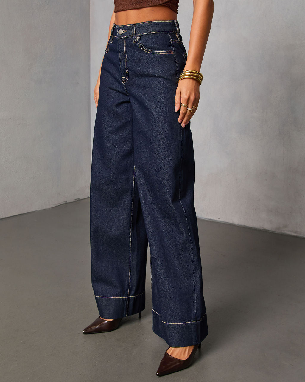Weekend Plans High Rise Wide Leg Jeans