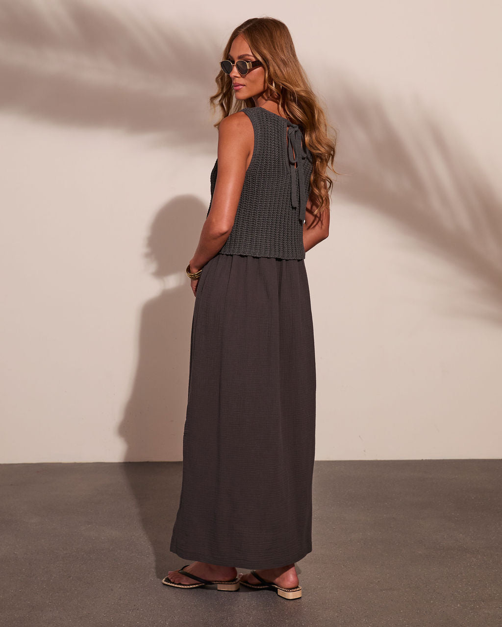 Saltwoven Crochet Bodice Maxi Dress