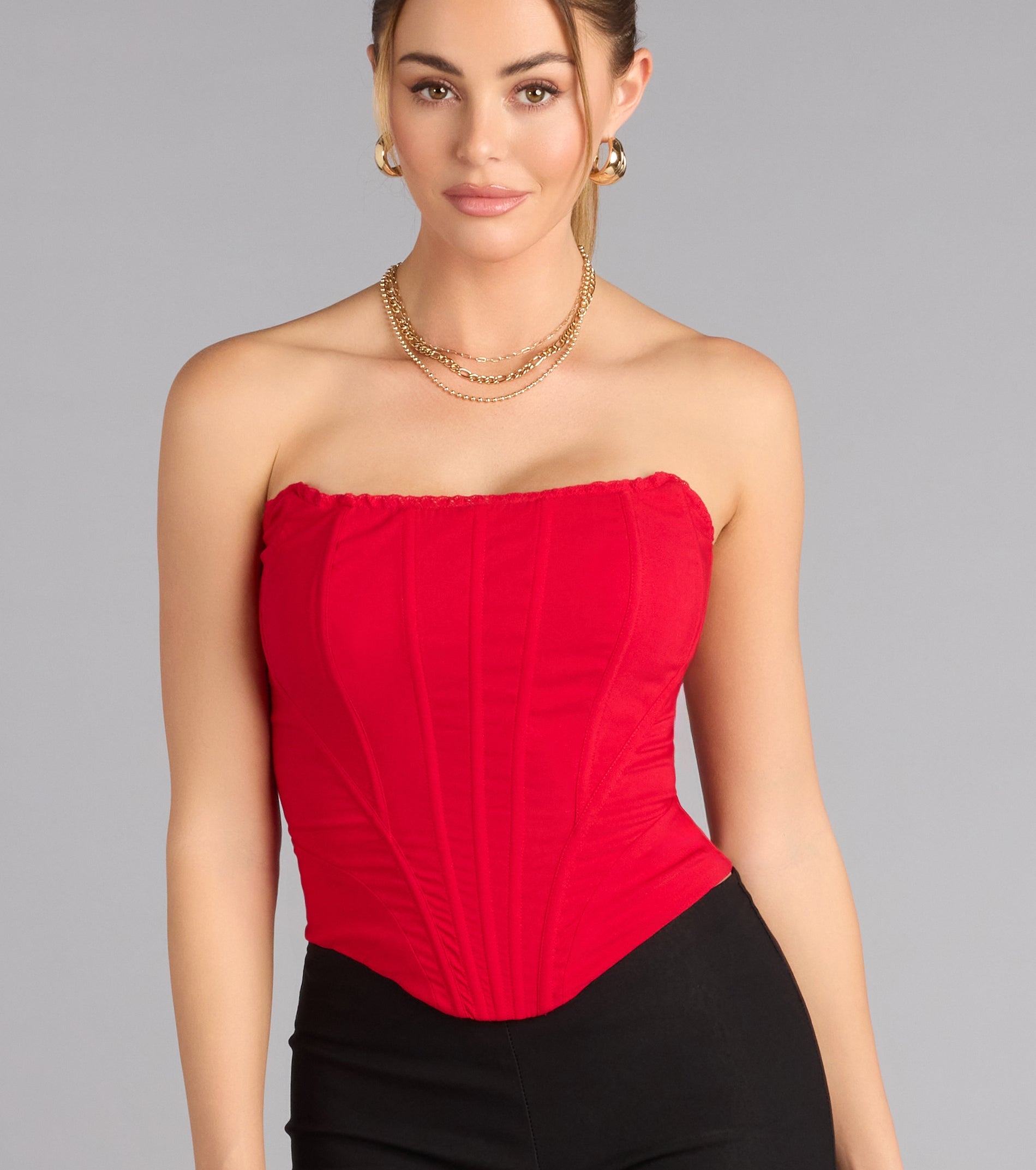 Forever Flattering Strapless Corset Top