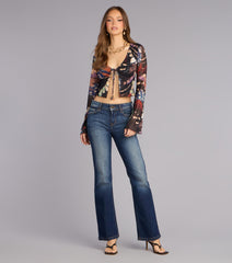 Flutter Feels Butterfly Crop Top
