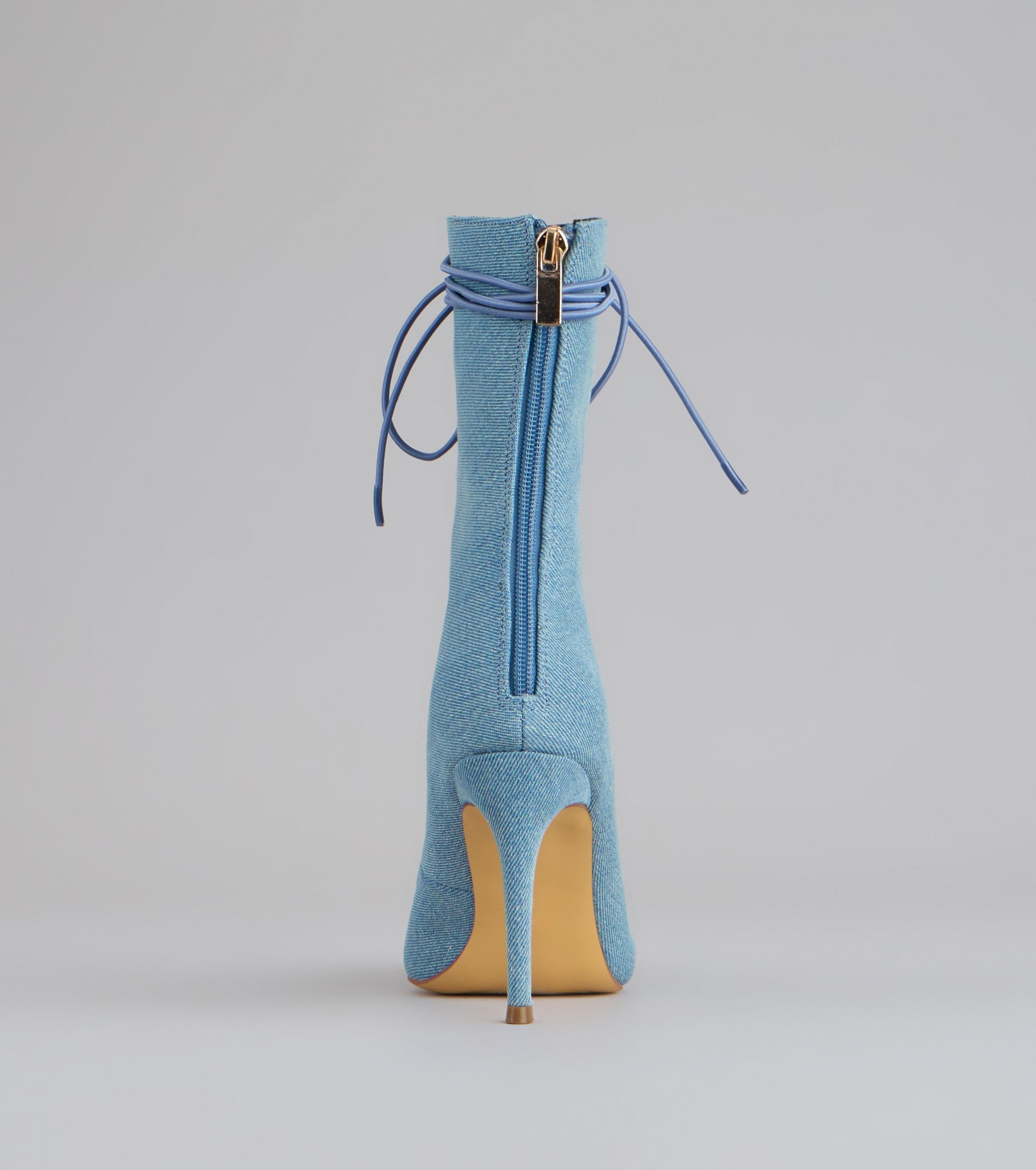 Lace It Up Stiletto Booties