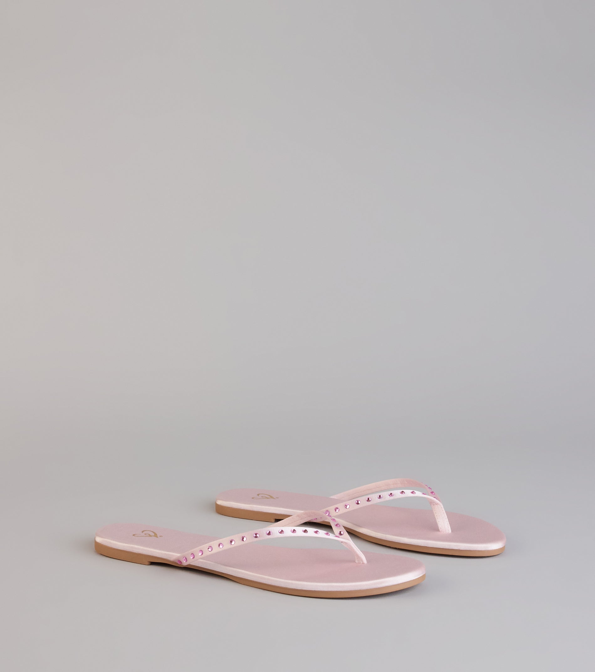 Casual Glow Satin Thong Sandals