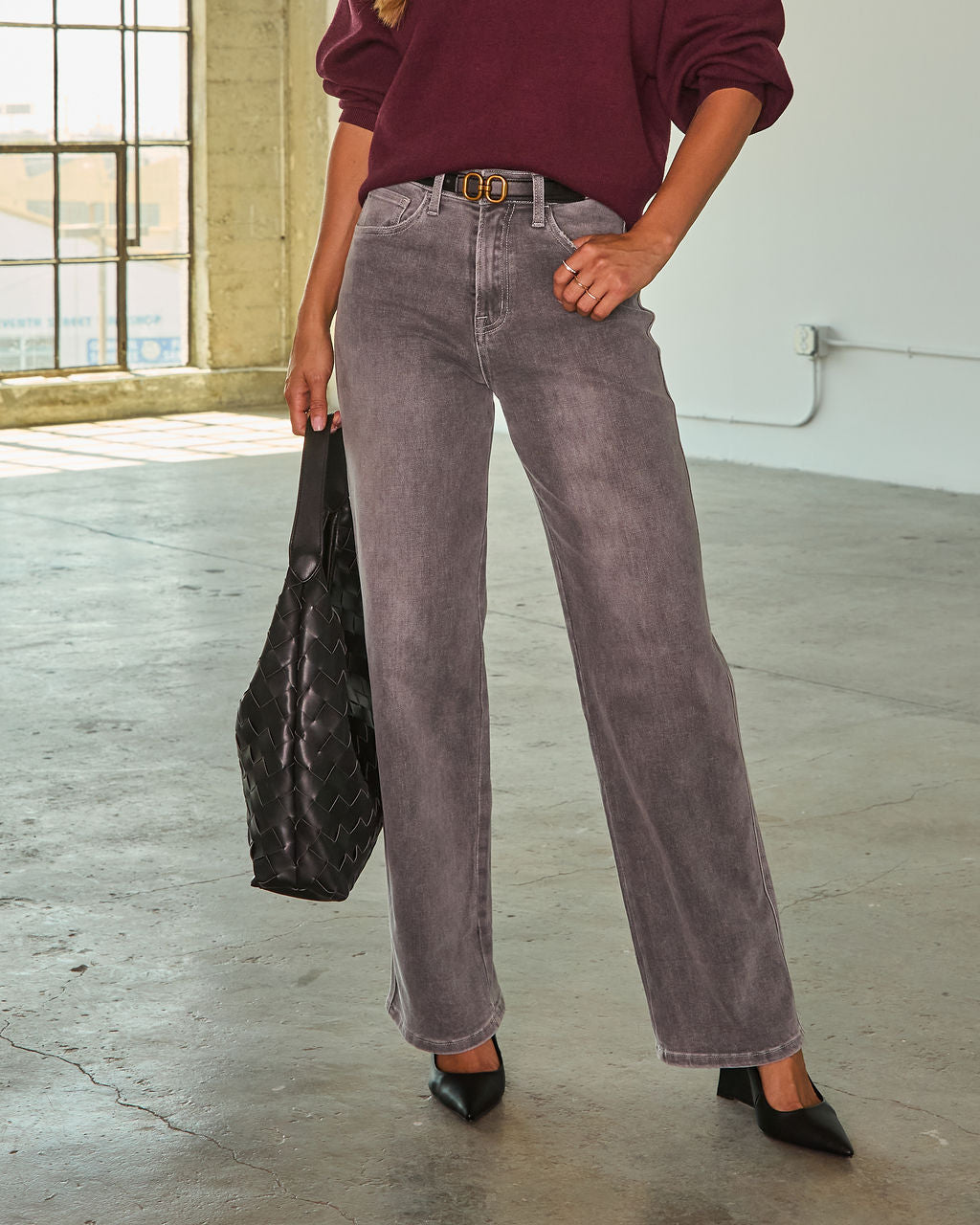 Amiri Super Stretch High Rise Straight Jeans
