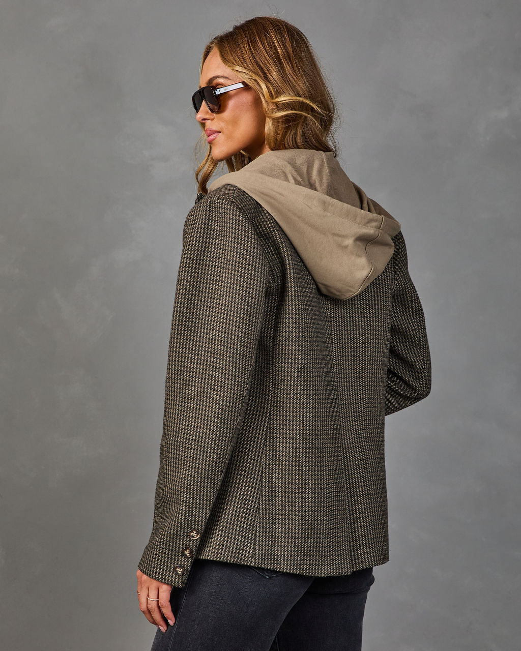 Ashberry Twofer Double Breasted Hoodie Blazer
