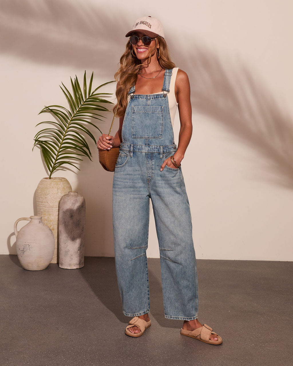 Tavy Barrel Denim Overalls