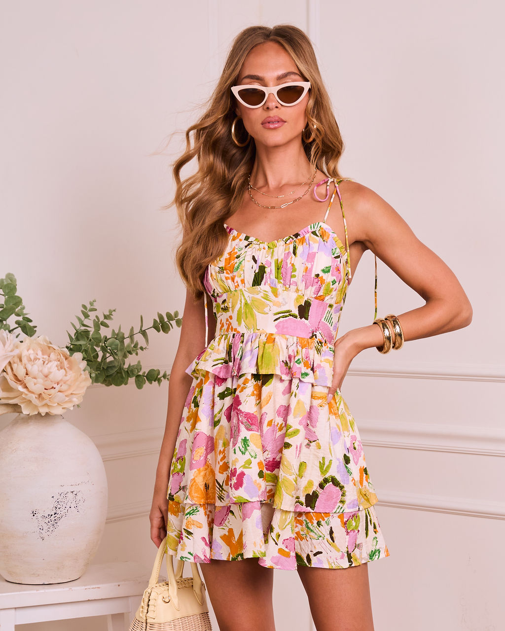 Delfina Floral Mini Dress