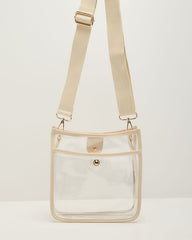 Bag Check Clear PVC Crossbody Bag