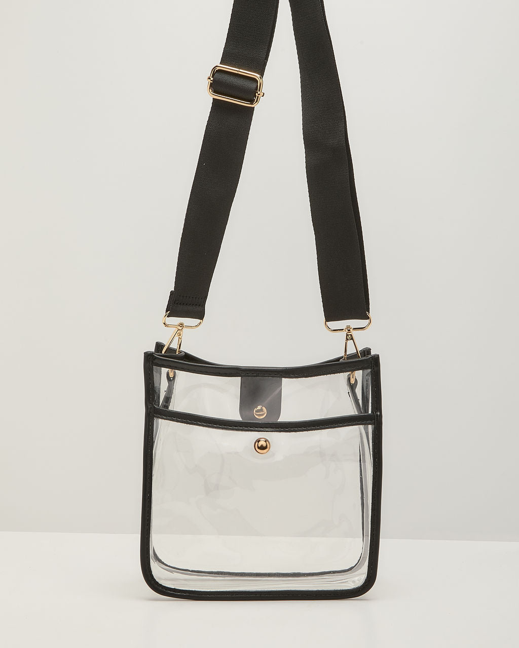 Bag Check Clear PVC Crossbody Bag