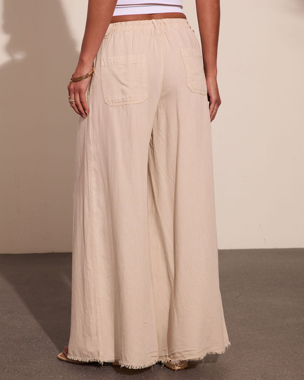 Easy Mode Drawstring Wide Leg Pants