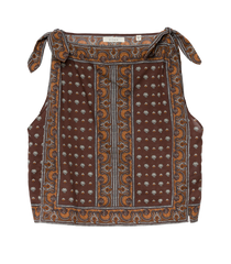 AMALIA TOP -- TERRE FOULARD DE LA MER
