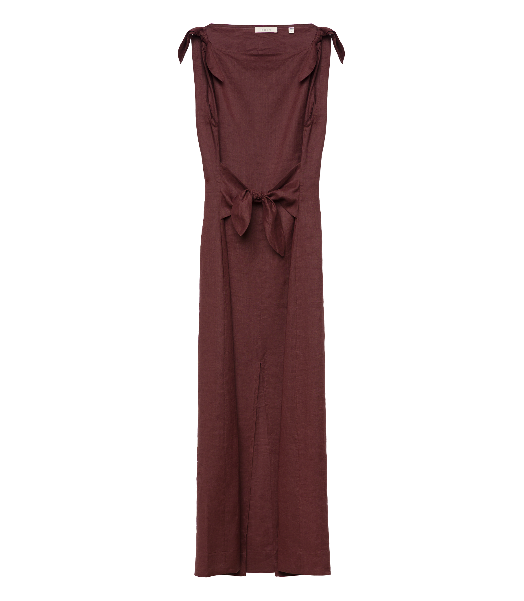 AMORETTE RAMIE DRESS -- ANTIQUE MAHOGANY