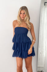 Birthday Girl Navy Mini Party Dress