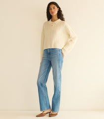 CAMBRIDGE CASHMERE SWEATER -- MAGNOLIA