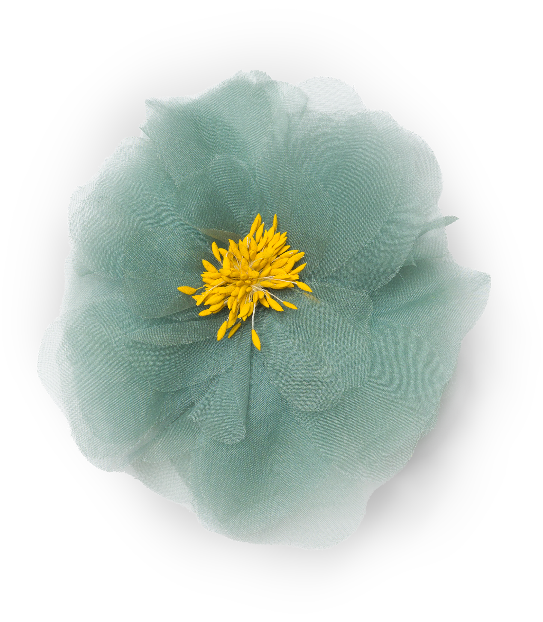 DANI BARRETTE -- TEAL ORGANZA