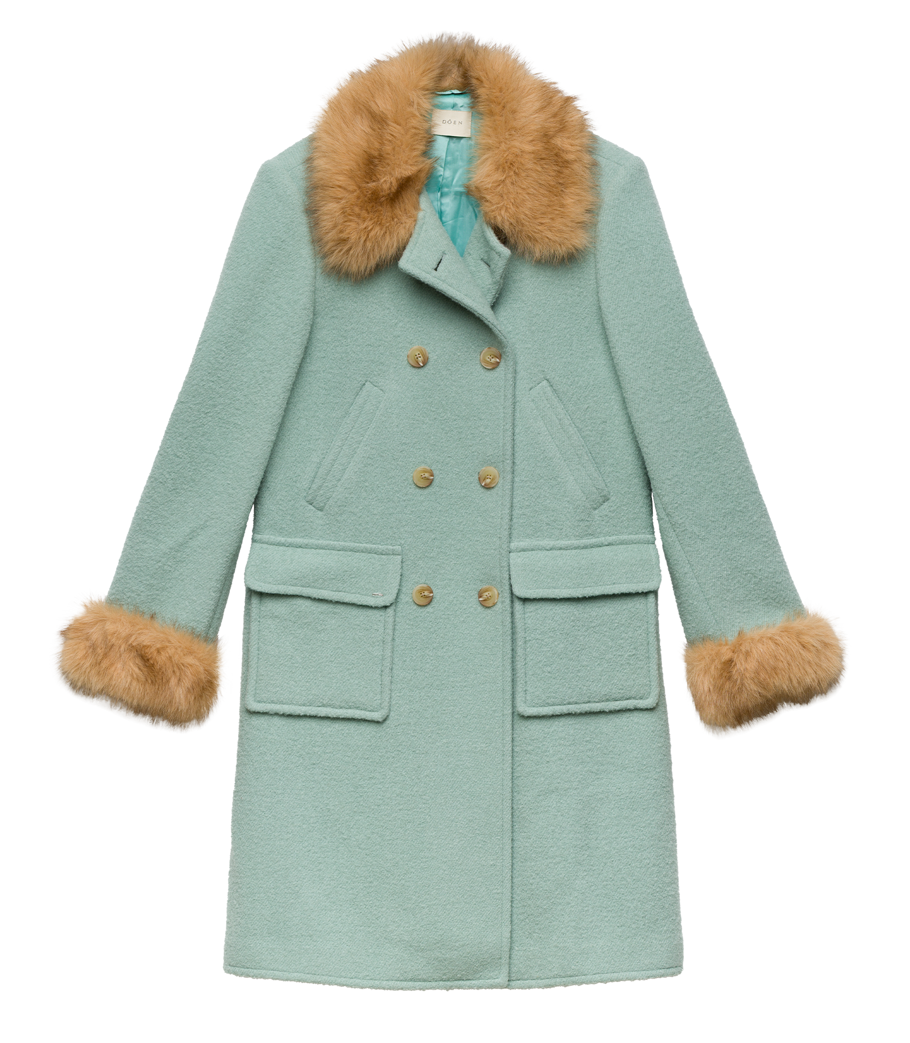DENEUVE COAT -- BRIGHTON FOG