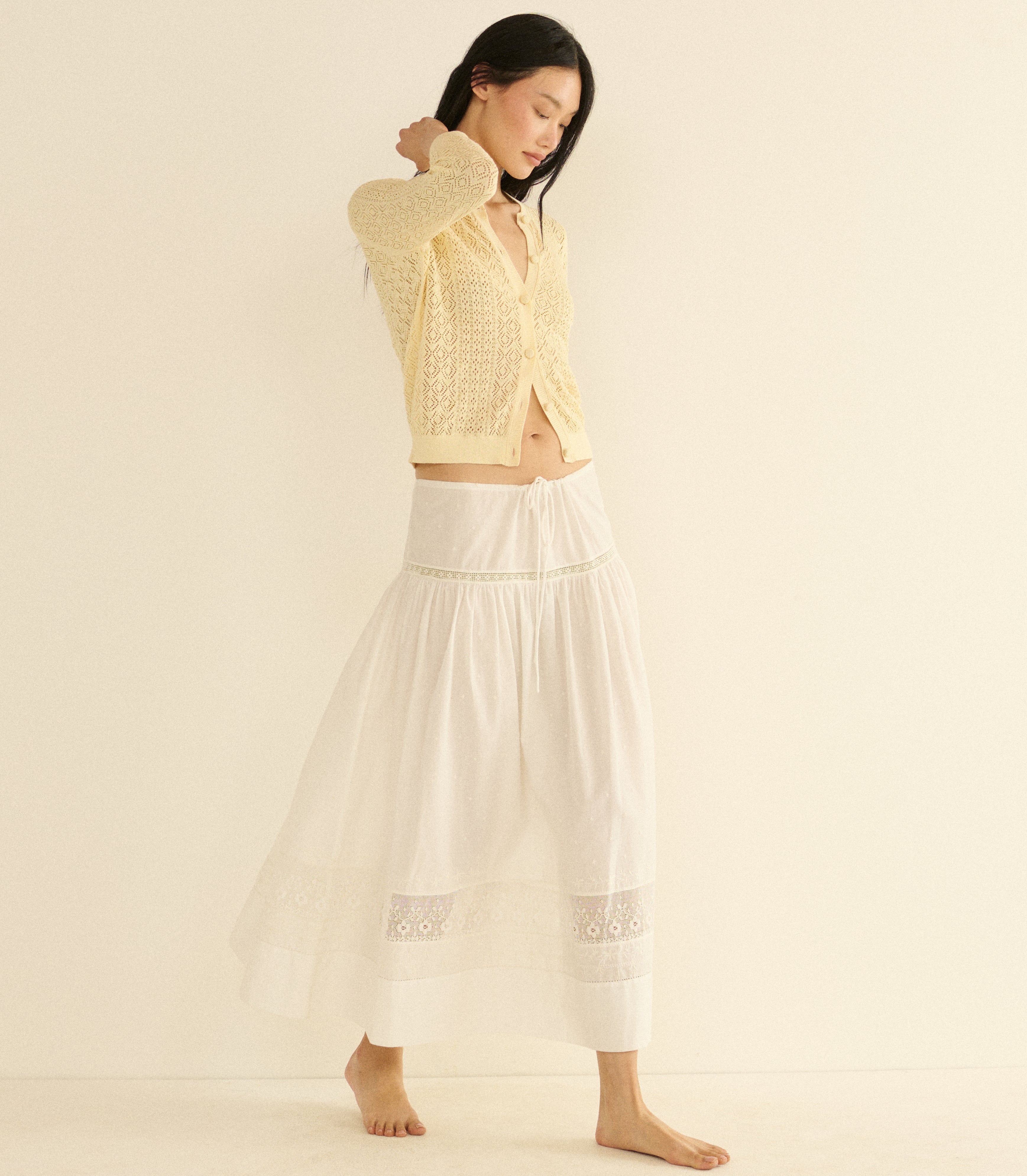 DIANE CARDIGAN -- VANILLA