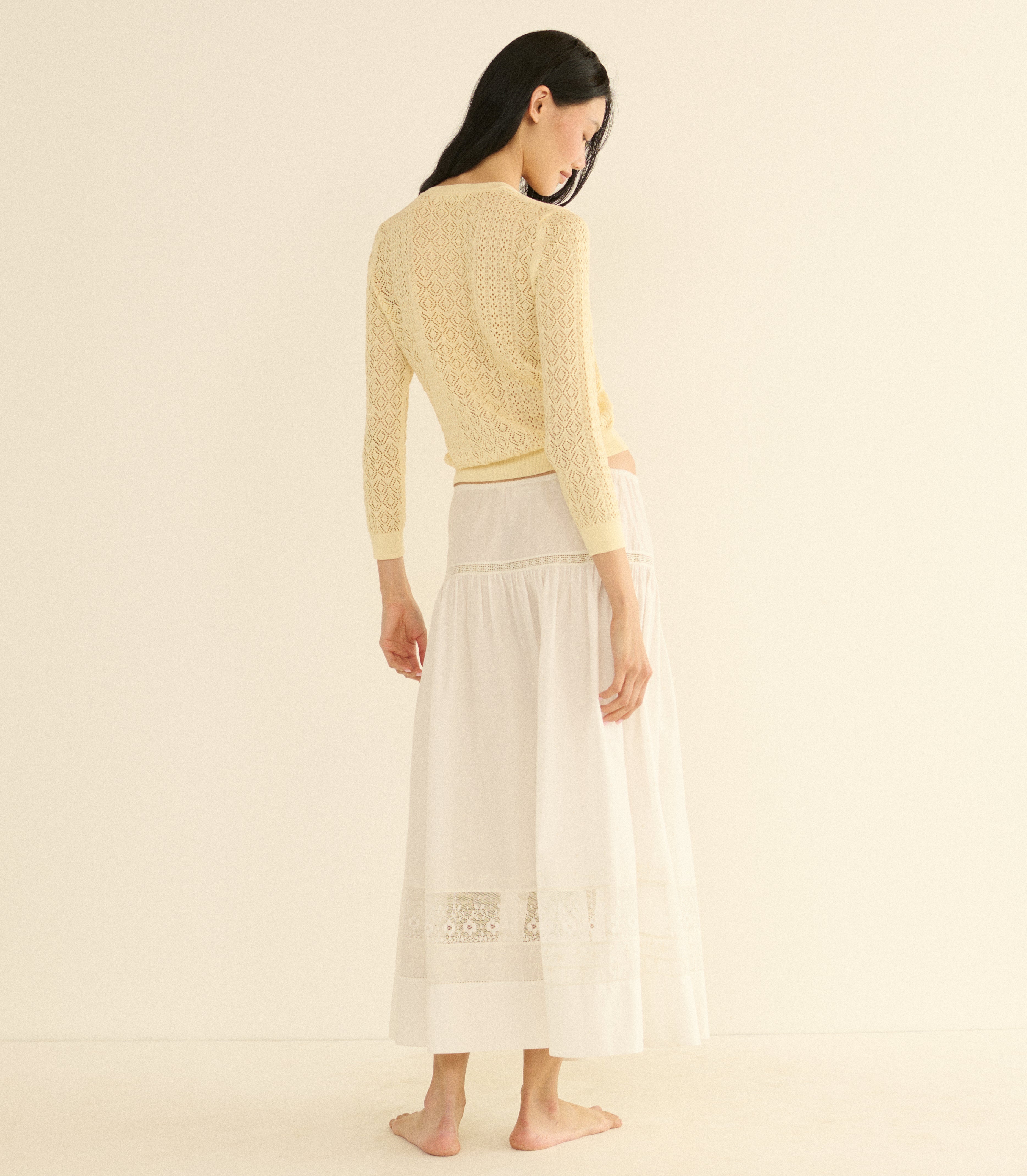 DIANE CARDIGAN -- VANILLA