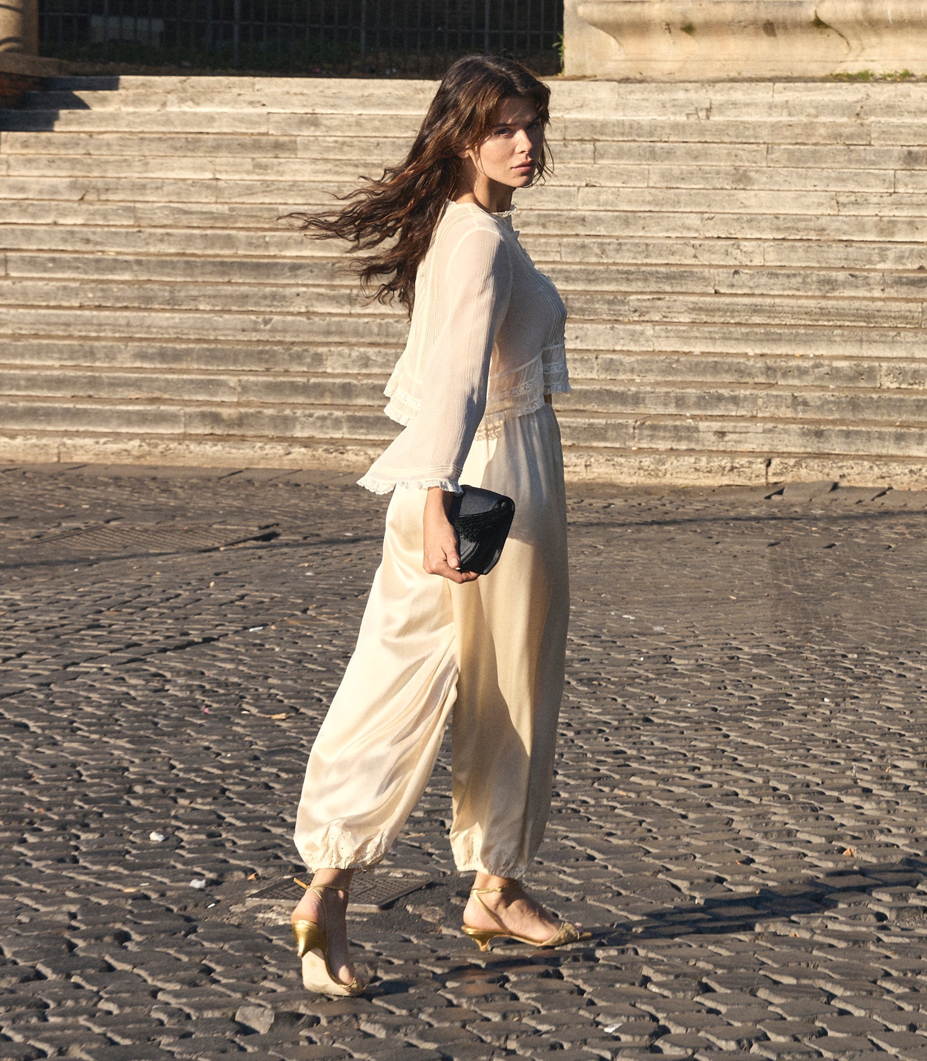 ELODINE TOP -- SEA SALT