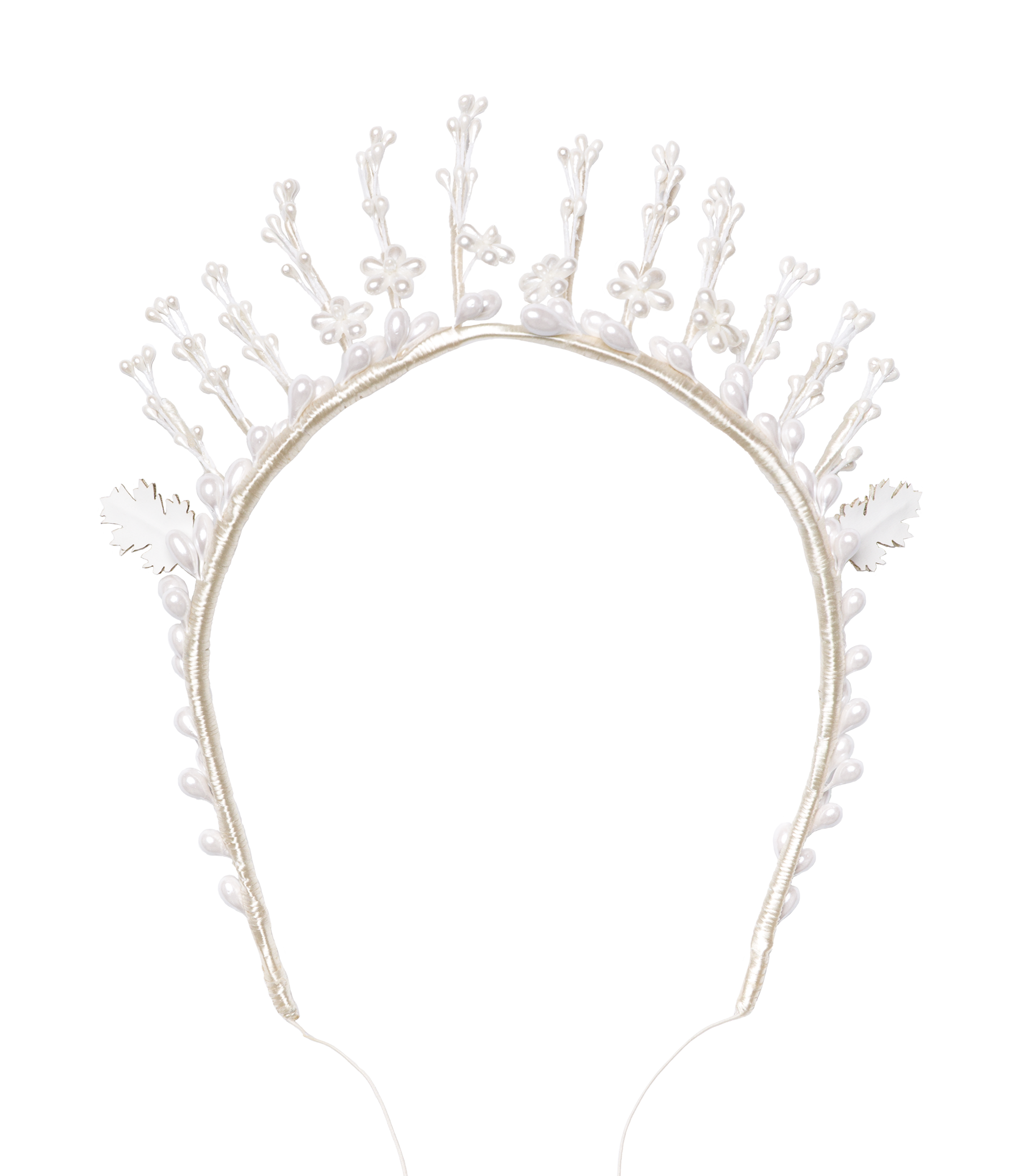 FAYE TIARA -- ANTIQUE PEARL