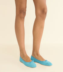 FIFI BALLET FLAT -- PISCINE SUEDE
