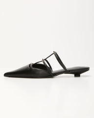 Corie Caged Leather Stud Flats