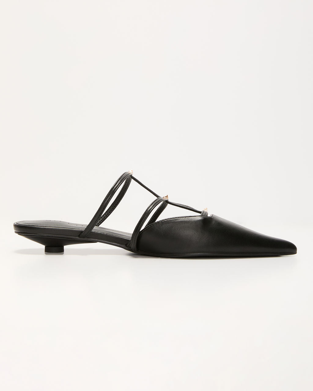 Corie Caged Leather Stud Flats