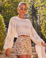 My Dearest Peasant Crop Top