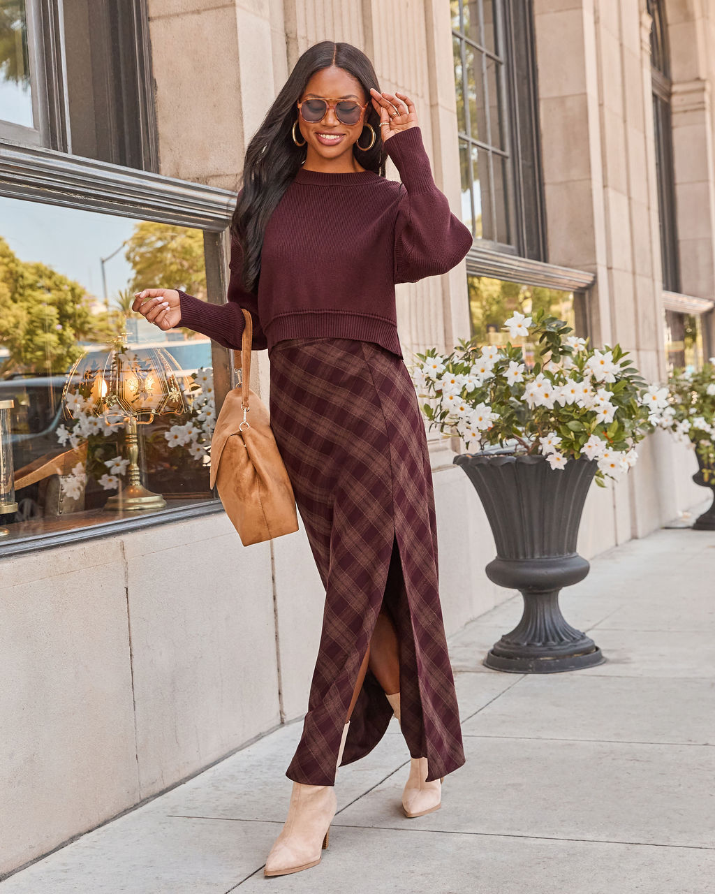 Elouise Cropped Crewneck Sweater