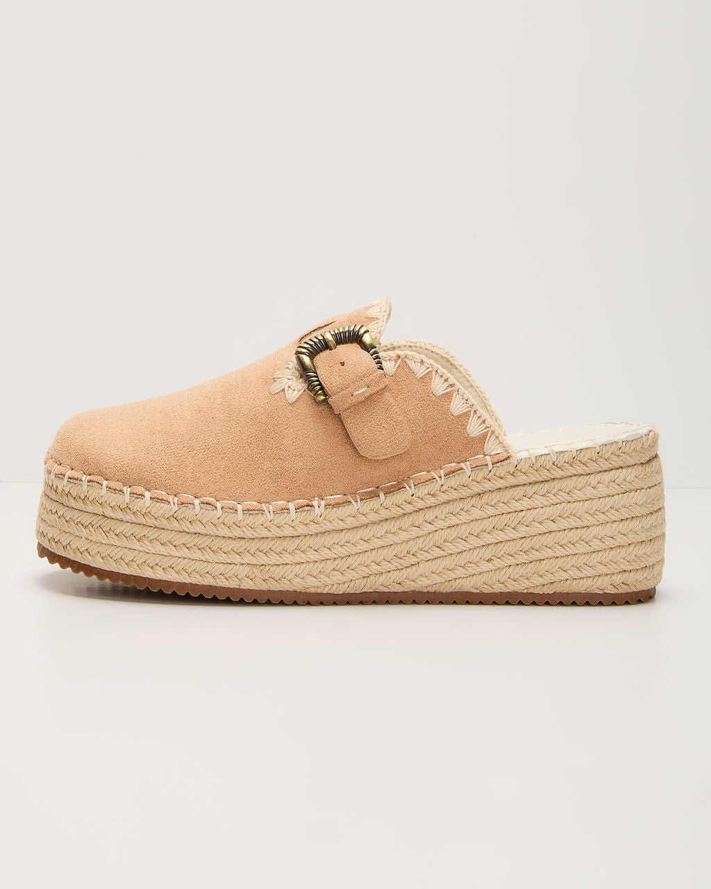 Esme Suede Platform Mule