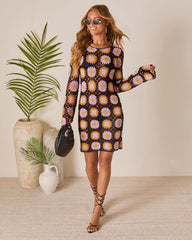 Talvi Crochet Cover Up Mini Dress