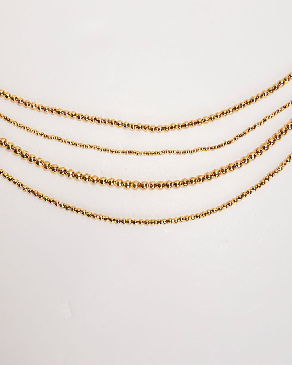 Golden Girl Layered Beaded Necklace