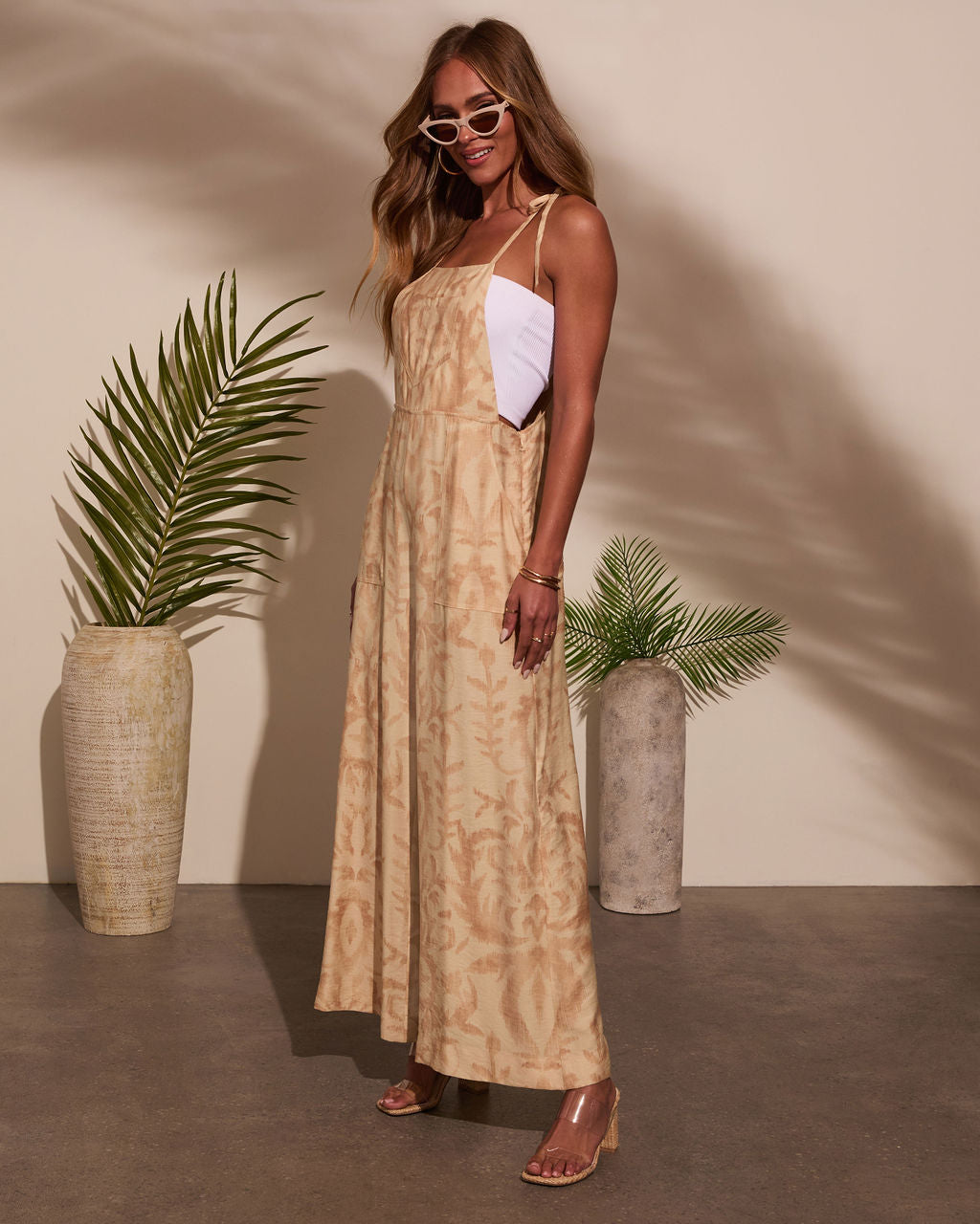 Sweet Wanderer Relaxed Abstract Jumpsuit