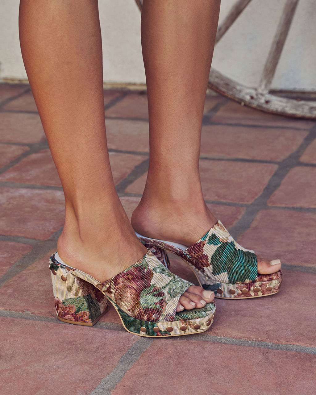 Asha Studded Platform Mule