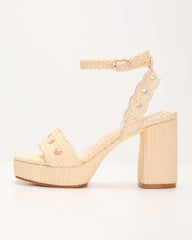 Jetsetter Woven Platform Heels