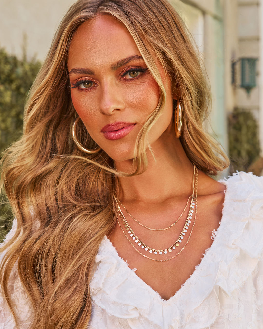 Jett Layered Disc Necklace