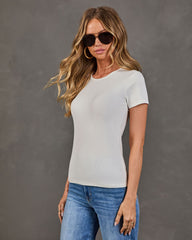 Trixie Ribbed Knit Tee