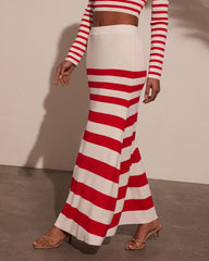 Montez Striped Maxi Skirt