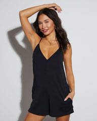 Makenna Ribbed Pocketed Romper
