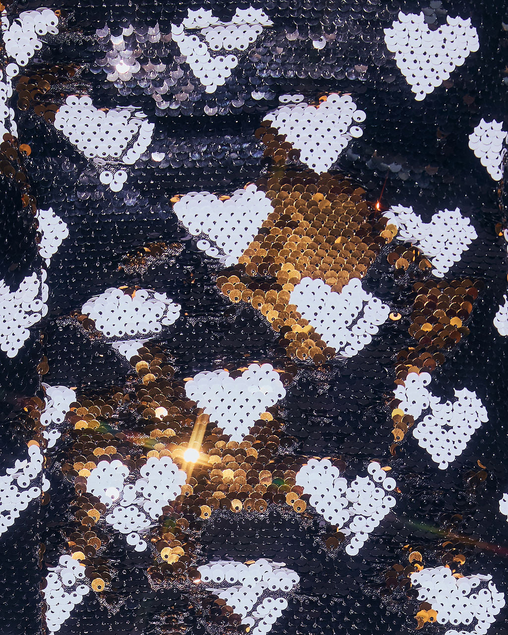 Darling Desire Heart Sequin Mini Dress