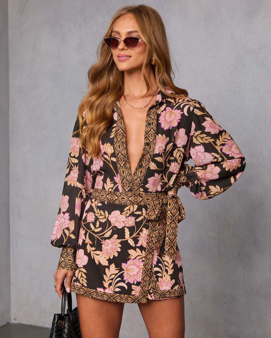 Ivy Embrace Floral Button Down Top