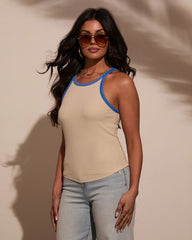 Lelah Ribbed Contrast Top